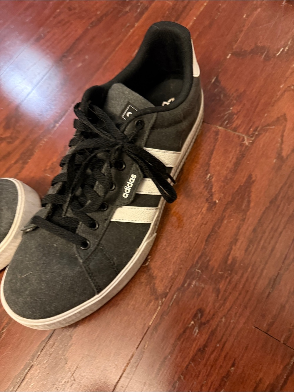 adidas Black Sneakers with White Stripes - Picture 5 of 6
